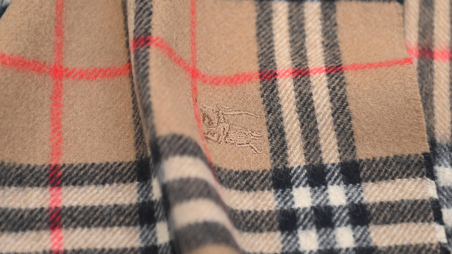 Luxury Vintage Burberry Scarf – Nova Check, Beige