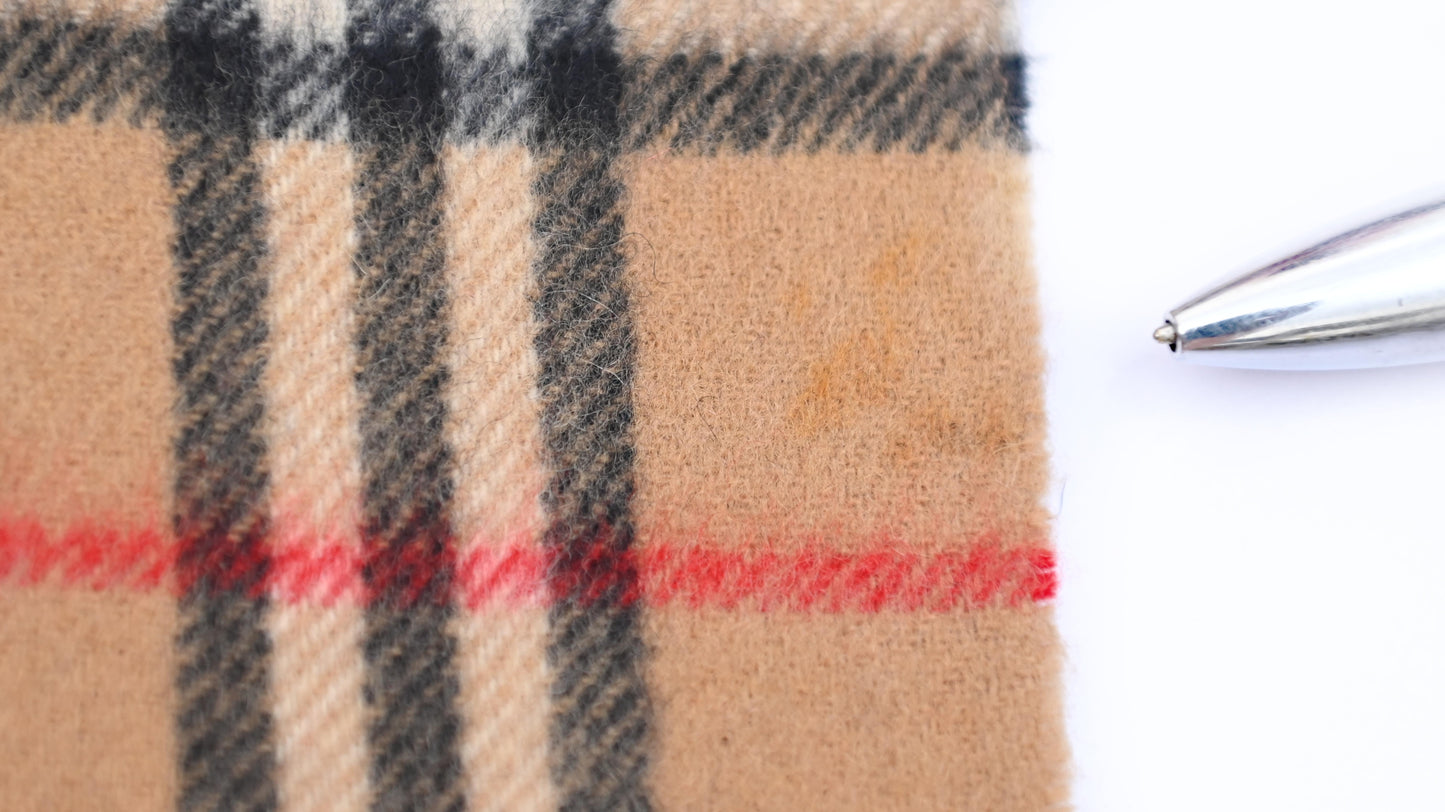 Luxury Vintage Burberry Scarf – Nova Check, Beige