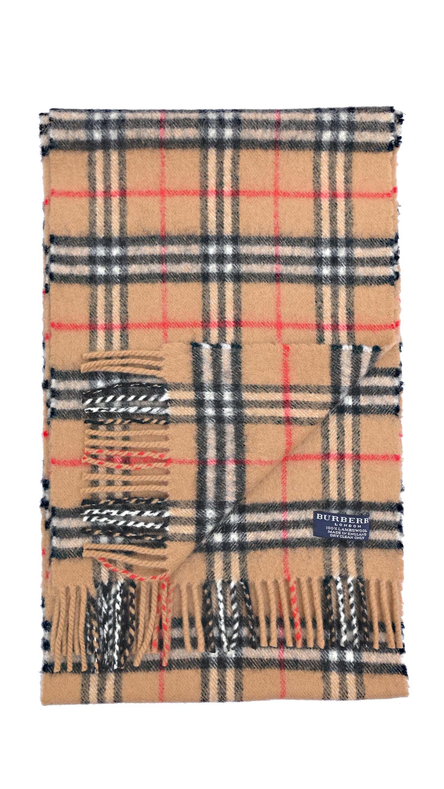 Luxury Vintage Burberry Scarf – Nova Check, Beige