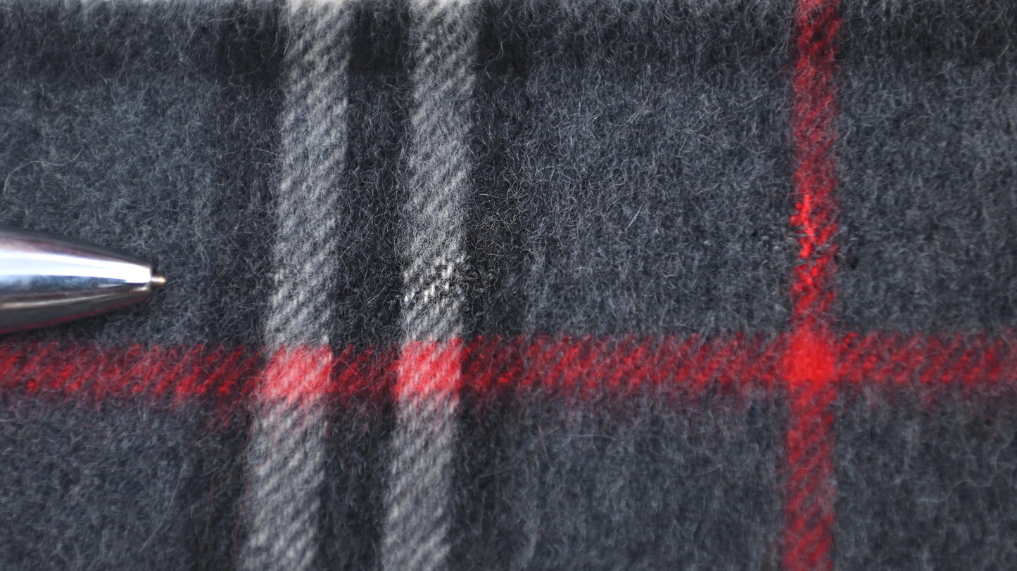 Luxury Vintage Burberry Scarf – Nova Check, Dark Grey