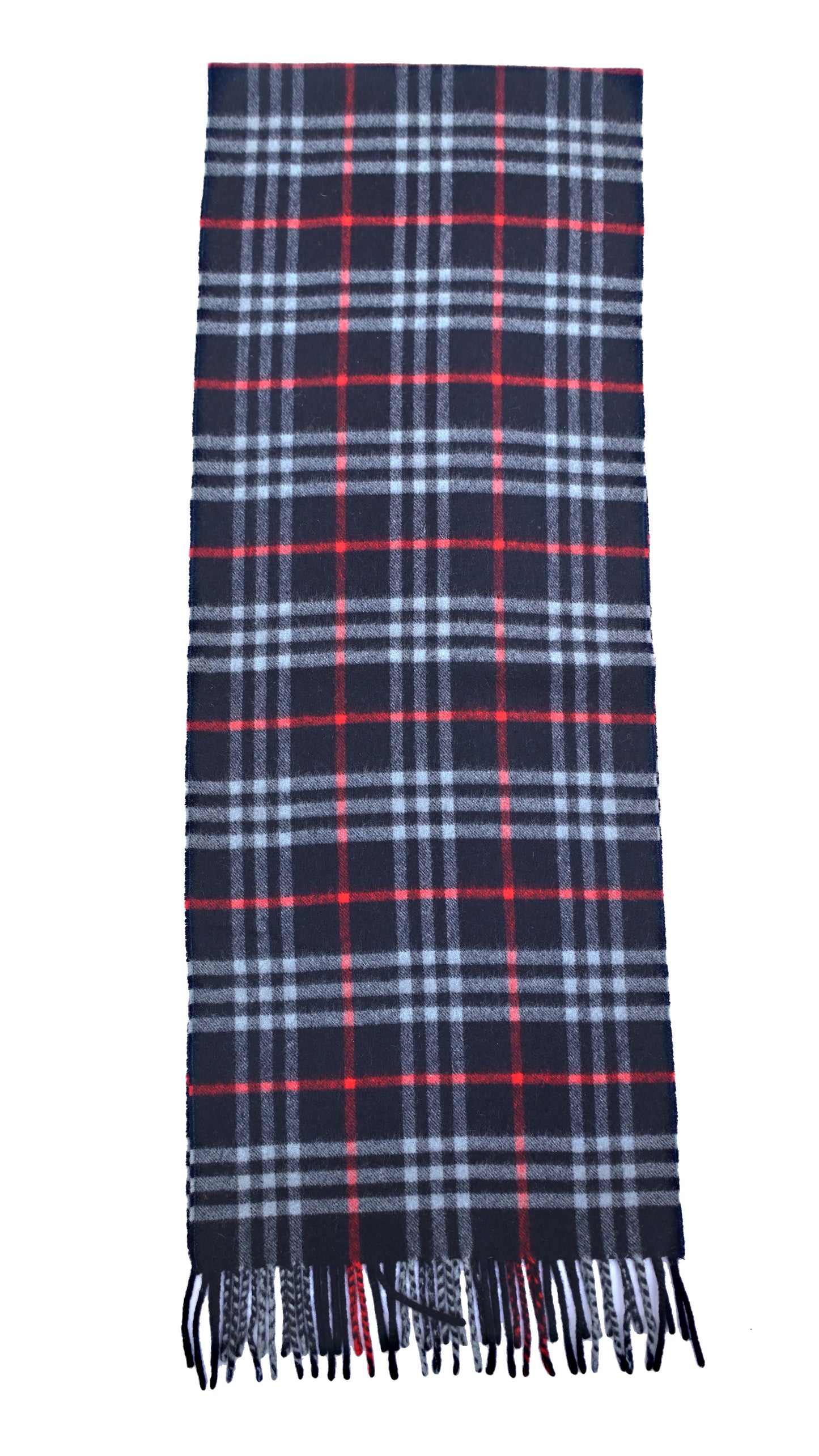 Luxury Vintage Burberry Scarf – Nova Check, Navy Blue