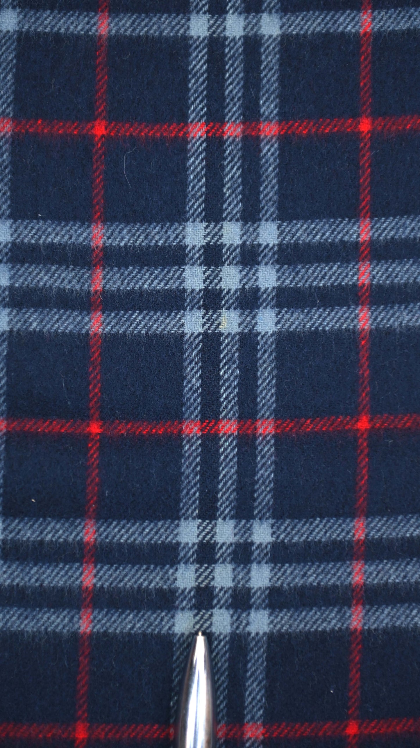 Luxury Vintage Burberry Scarf – Nova Check, Navy Blue