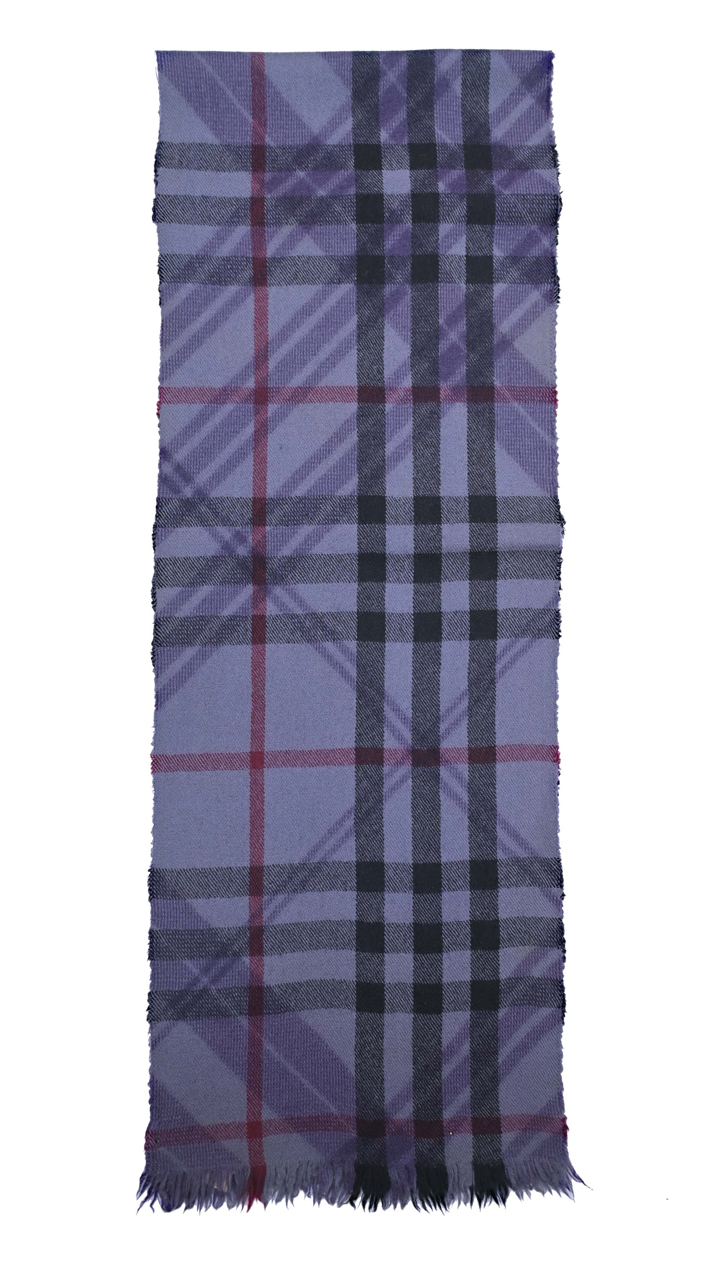 Luxury Vintage Burberry Scarf – Nova Check, Purple