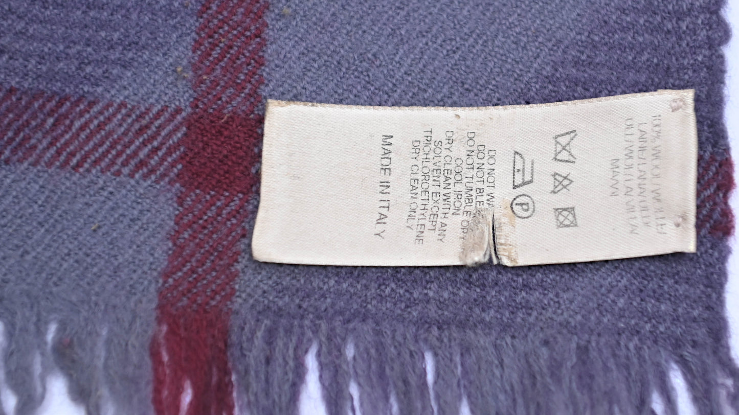 Luxury Vintage Burberry Scarf – Nova Check, Purple