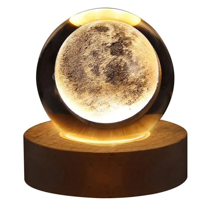 LED Night Light Milky Way Galaxy Solar System Crystal Ball